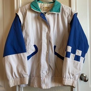 Vintage checkerboard windbreaker